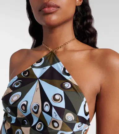 Pucci Occhi cutout halterneck swimsuit | Thumbnail 4 Pucci Occhi cutout halterneck swimsuit | Thumbnail 4