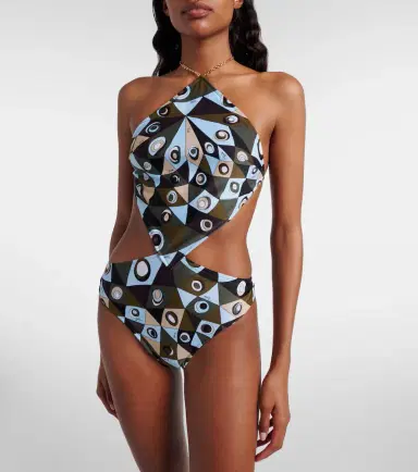 Pucci Occhi cutout halterneck swimsuit | Thumbnail 6 Pucci Occhi cutout halterneck swimsuit | Thumbnail 6