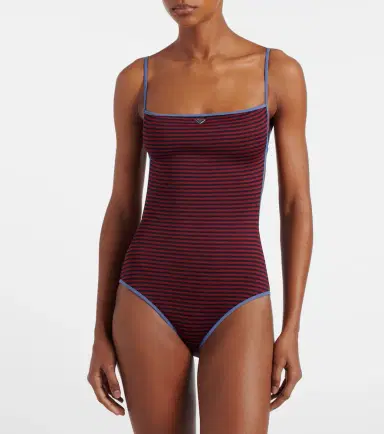 Prada Striped swimsuit | Thumbnail 2 Prada Striped swimsuit | Thumbnail 2