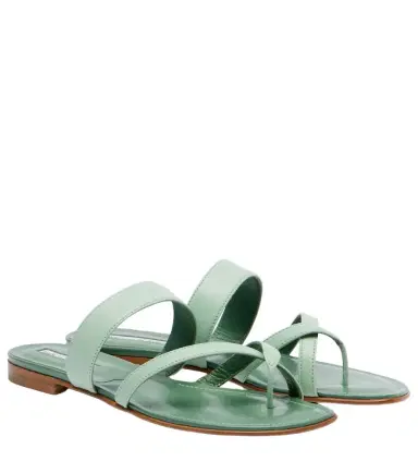 Manolo Blahnik Susa leather sandals | Thumbnail 1 Manolo Blahnik Susa leather sandals | Thumbnail 1