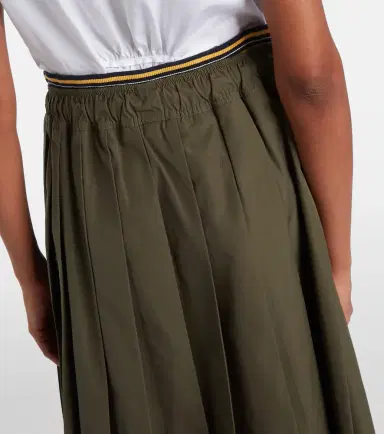 Prada Pleated poplin midi skirt | Thumbnail 4 Prada Pleated poplin midi skirt | Thumbnail 4
