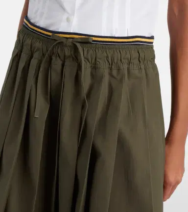 Prada Pleated poplin midi skirt | Thumbnail 5 Prada Pleated poplin midi skirt | Thumbnail 5