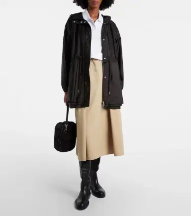 Prada Pleated poplin midi skirt | Thumbnail 7 Prada Pleated poplin midi skirt | Thumbnail 7