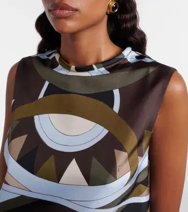 Pucci Vivara silk twill minidress | Thumbnail 4 Pucci Vivara silk twill minidress | Thumbnail 4