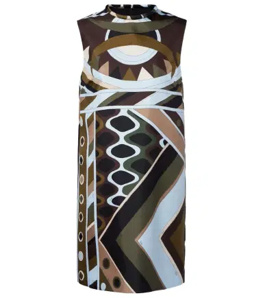 Pucci Vivara silk twill minidress | Thumbnail 1 Pucci Vivara silk twill minidress | Thumbnail 1