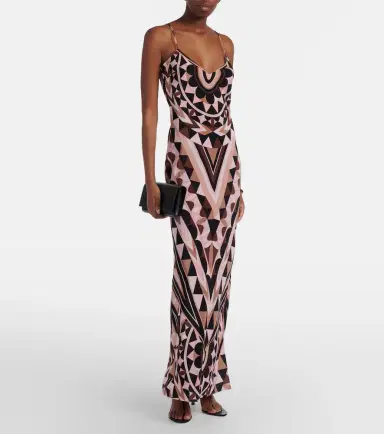 Pucci Manuba silk crêpe de chine gown | Thumbnail 2 Pucci Manuba silk crêpe de chine gown | Thumbnail 2