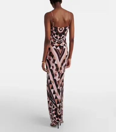 Pucci Manuba silk crêpe de chine gown | Thumbnail 3 Pucci Manuba silk crêpe de chine gown | Thumbnail 3