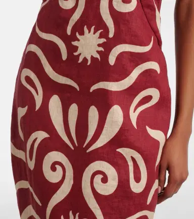 Cala de la Cruz Leda printed halterneck linen maxi dress | Thumbnail 6 Cala de la Cruz Leda printed halterneck linen maxi dress | Thumbnail 6