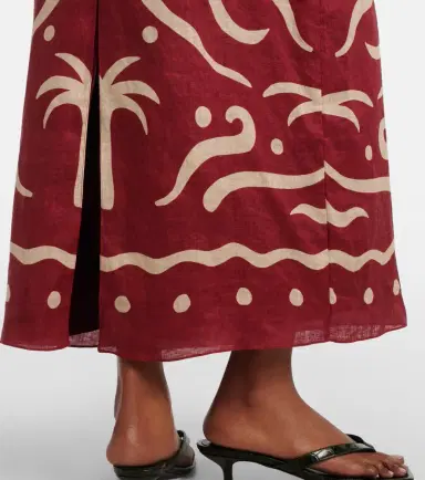 Cala de la Cruz Leda printed halterneck linen maxi dress | Thumbnail 7 Cala de la Cruz Leda printed halterneck linen maxi dress | Thumbnail 7