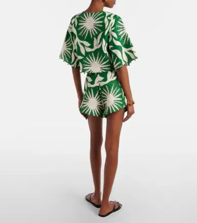 Cala de la Cruz Bahamas printed linen shorts | Thumbnail 5 Cala de la Cruz Bahamas printed linen shorts | Thumbnail 5