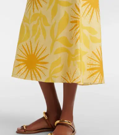 Cala de la Cruz Fabiana printed linen midi skirt | Thumbnail 4 Cala de la Cruz Fabiana printed linen midi skirt | Thumbnail 4