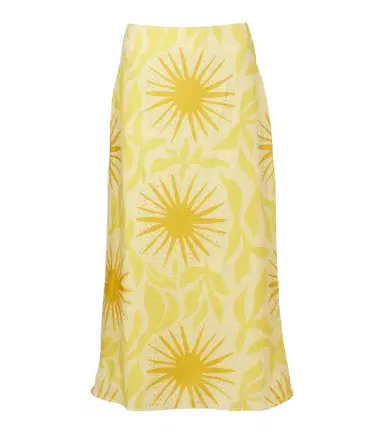Cala de la Cruz Fabiana printed linen midi skirt | Thumbnail 1 Cala de la Cruz Fabiana printed linen midi skirt | Thumbnail 1