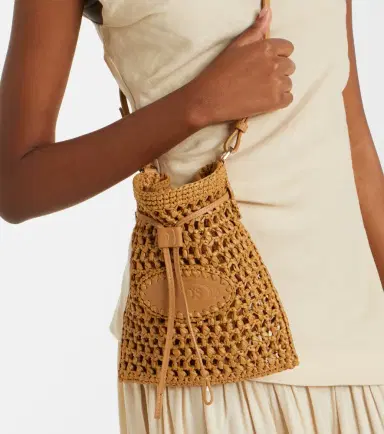 Tod's EBL Mini raffia-effect bucket bag | Thumbnail 7 Tod's EBL Mini raffia-effect bucket bag | Thumbnail 7