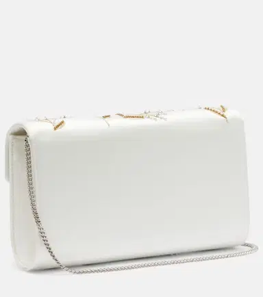 Roger Vivier Efflorescence embellished satin clutch | Thumbnail 2 Roger Vivier Efflorescence embellished satin clutch | Thumbnail 2