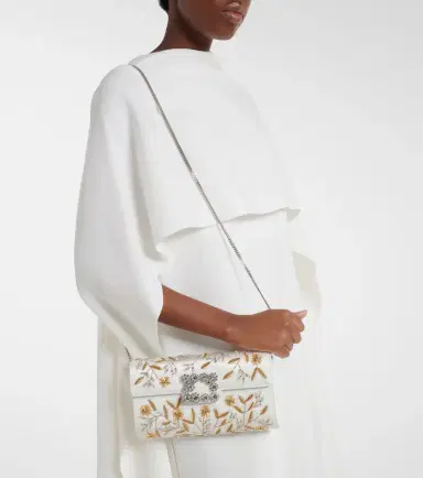 Roger Vivier Efflorescence embellished satin clutch | Thumbnail 5 Roger Vivier Efflorescence embellished satin clutch | Thumbnail 5