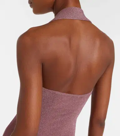 Aya Muse Knitted lamé maxi dress | Thumbnail 3 Aya Muse Knitted lamé maxi dress | Thumbnail 3