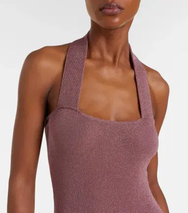 Aya Muse Knitted lamé maxi dress | Thumbnail 8 Aya Muse Knitted lamé maxi dress | Thumbnail 8