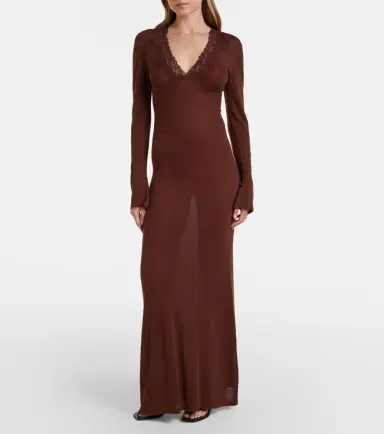 Aya Muse Lace-trimmed maxi dress | Thumbnail 6 Aya Muse Lace-trimmed maxi dress | Thumbnail 6