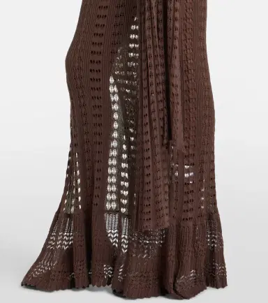 Aya Muse Ruffled pointelle maxi dress | Thumbnail 2 Aya Muse Ruffled pointelle maxi dress | Thumbnail 2