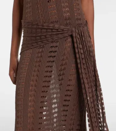 Aya Muse Ruffled pointelle maxi dress | Thumbnail 4 Aya Muse Ruffled pointelle maxi dress | Thumbnail 4