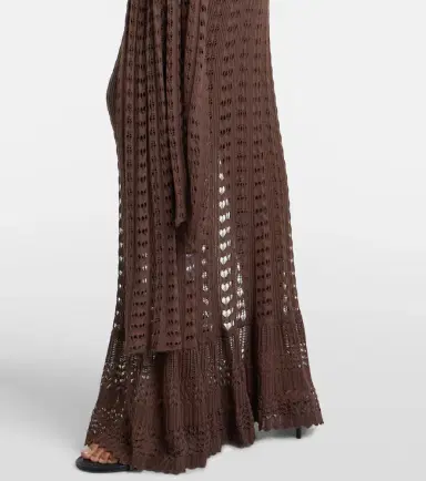 Aya Muse Ruffled pointelle maxi dress | Thumbnail 8 Aya Muse Ruffled pointelle maxi dress | Thumbnail 8