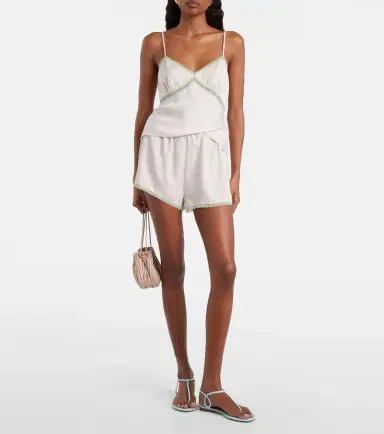 Posse Perla lace-trimmed shorts | Thumbnail 2 Posse Perla lace-trimmed shorts | Thumbnail 2