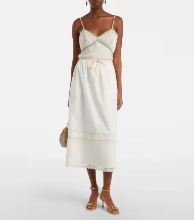 Posse Alma lace-trimmed midi skirt | Thumbnail 2 Posse Alma lace-trimmed midi skirt | Thumbnail 2