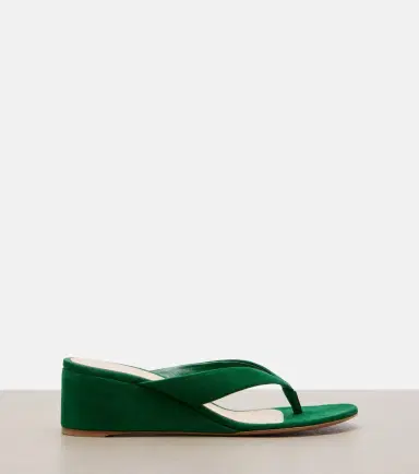 Gianvito Rossi Suede wedge thong sandals | Thumbnail 4 Gianvito Rossi Suede wedge thong sandals | Thumbnail 4