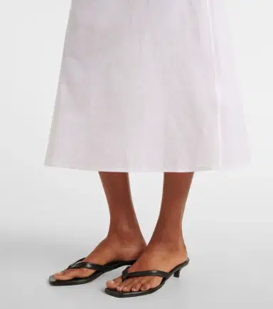 Toteme Cotton and linen midi skirt | Thumbnail 2 Toteme Cotton and linen midi skirt | Thumbnail 2