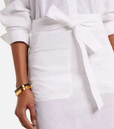 Toteme Cotton and linen midi skirt | Thumbnail 4 Toteme Cotton and linen midi skirt | Thumbnail 4
