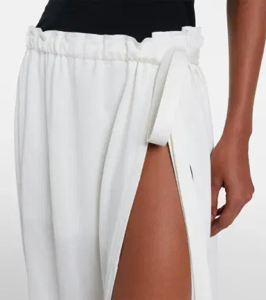 Toteme Cotton and silk wrap skirt | Thumbnail 5 Toteme Cotton and silk wrap skirt | Thumbnail 5