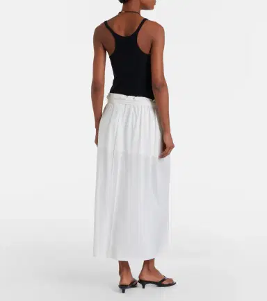 Toteme Cotton and silk wrap skirt | Thumbnail 6 Toteme Cotton and silk wrap skirt | Thumbnail 6