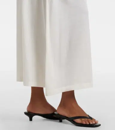 Toteme Cotton and silk jersey midi dress | Thumbnail 4 Toteme Cotton and silk jersey midi dress | Thumbnail 4