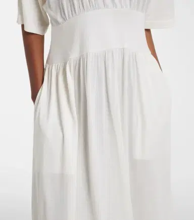 Toteme Cotton and silk jersey midi dress | Thumbnail 6 Toteme Cotton and silk jersey midi dress | Thumbnail 6