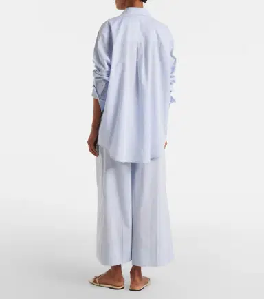 Toteme Cotton and linen wide-leg pants | Thumbnail 3 Toteme Cotton and linen wide-leg pants | Thumbnail 3
