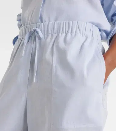 Toteme Cotton and linen wide-leg pants | Thumbnail 6 Toteme Cotton and linen wide-leg pants | Thumbnail 6