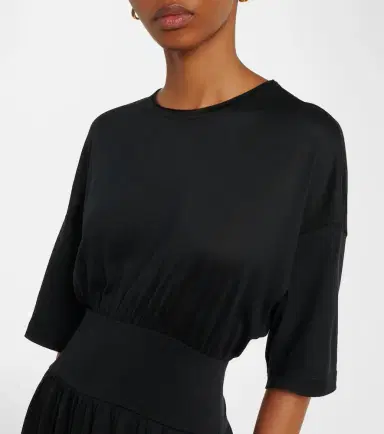 Toteme Cotton and silk midi dress | Thumbnail 5 Toteme Cotton and silk midi dress | Thumbnail 5