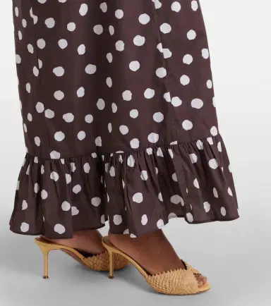 ADRIANA DEGREAS Polka-dot cotton-blend maxi dress | Thumbnail 2 ADRIANA DEGREAS Polka-dot cotton-blend maxi dress | Thumbnail 2