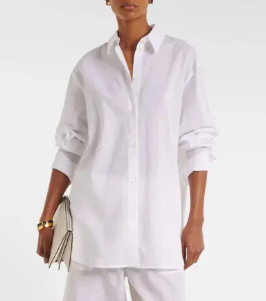 Toteme Oversized cotton and linen shirt | Thumbnail 4 Toteme Oversized cotton and linen shirt | Thumbnail 4