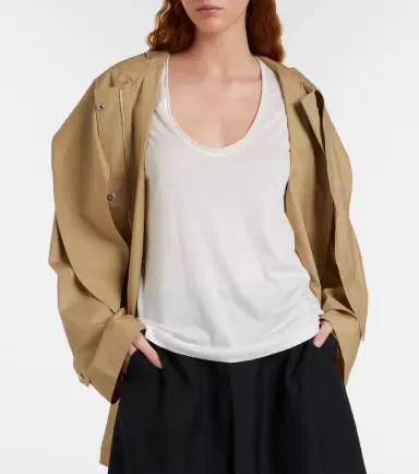 Toteme Cotton and silk T-shirt | Thumbnail 5 Toteme Cotton and silk T-shirt | Thumbnail 5
