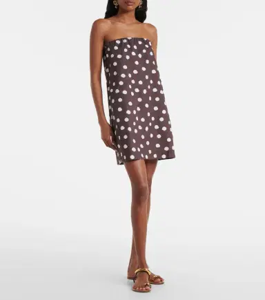 ADRIANA DEGREAS Polka-dot cotton-blend minidress | Thumbnail 6 ADRIANA DEGREAS Polka-dot cotton-blend minidress | Thumbnail 6