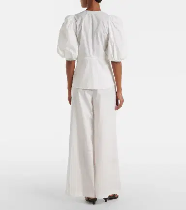 Adriana Degreas Cotton-blend wide-leg pants | Thumbnail 2 Adriana Degreas Cotton-blend wide-leg pants | Thumbnail 2