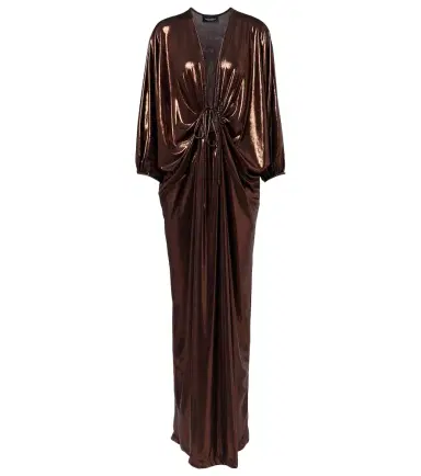 ADRIANA DEGREAS Cutout draped kaftan | Thumbnail 1 ADRIANA DEGREAS Cutout draped kaftan | Thumbnail 1