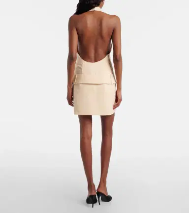 SIR Sabina belted halterneck minidress | Thumbnail 3 SIR Sabina belted halterneck minidress | Thumbnail 3