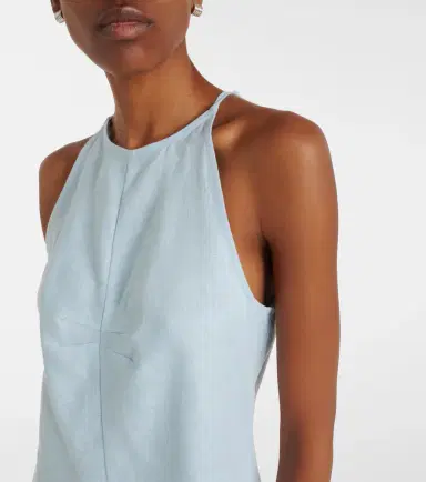 Asceno Antigua linen minidress | Thumbnail 3 Asceno Antigua linen minidress | Thumbnail 3