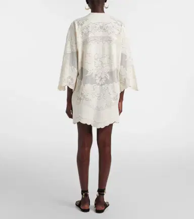 Isabel Marant Solara embroidered cotton-blend minidress | Thumbnail 2 Isabel Marant Solara embroidered cotton-blend minidress | Thumbnail 2