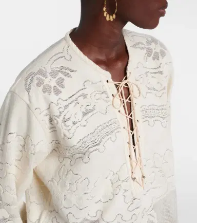 Isabel Marant Solara embroidered cotton-blend minidress | Thumbnail 4 Isabel Marant Solara embroidered cotton-blend minidress | Thumbnail 4