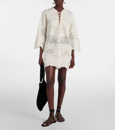 Isabel Marant Solara embroidered cotton-blend minidress | Thumbnail 5 Isabel Marant Solara embroidered cotton-blend minidress | Thumbnail 5