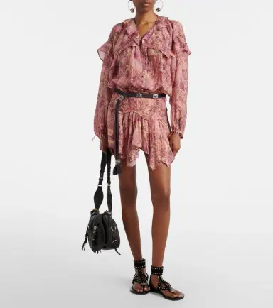 Isabel Marant Ceiva silk miniskirt | Thumbnail 5 Isabel Marant Ceiva silk miniskirt | Thumbnail 5