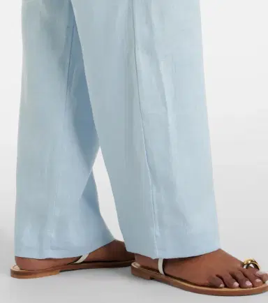 Asceno Aurelia linen wide-leg pants | Thumbnail 6 Asceno Aurelia linen wide-leg pants | Thumbnail 6